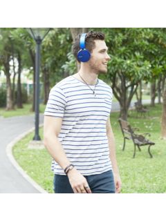 Sony MDR-XB650BT Extra Bass On-Ear Headphones with Bluetooth, Blue