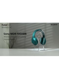 Sony MDR-100ABN h.ear on Wireless Over-Ear Headphones with Noise