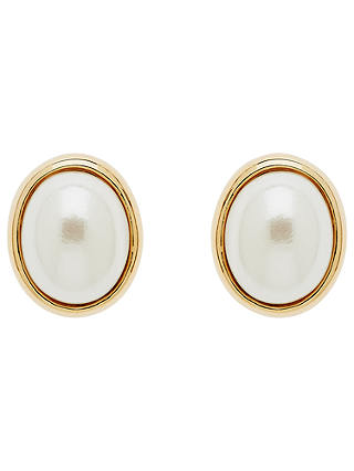 Finesse Oval Pearl Stud Earrings