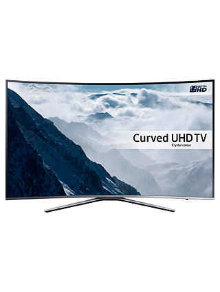 Samsung UE55KU6500 Curved HDR 4K Ultra HD Smart TV, 55" with Freeview HD/ Freesat HD & Active Crystal Colour