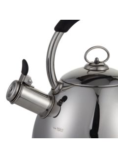 John Lewis Stovetop Whistling Kettle, Black