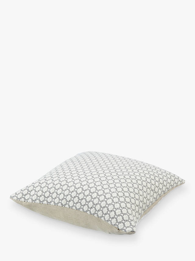 Croft Collection Weave Cushion, Blue Grey