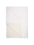 John Lewis Faux Fur Throw, White