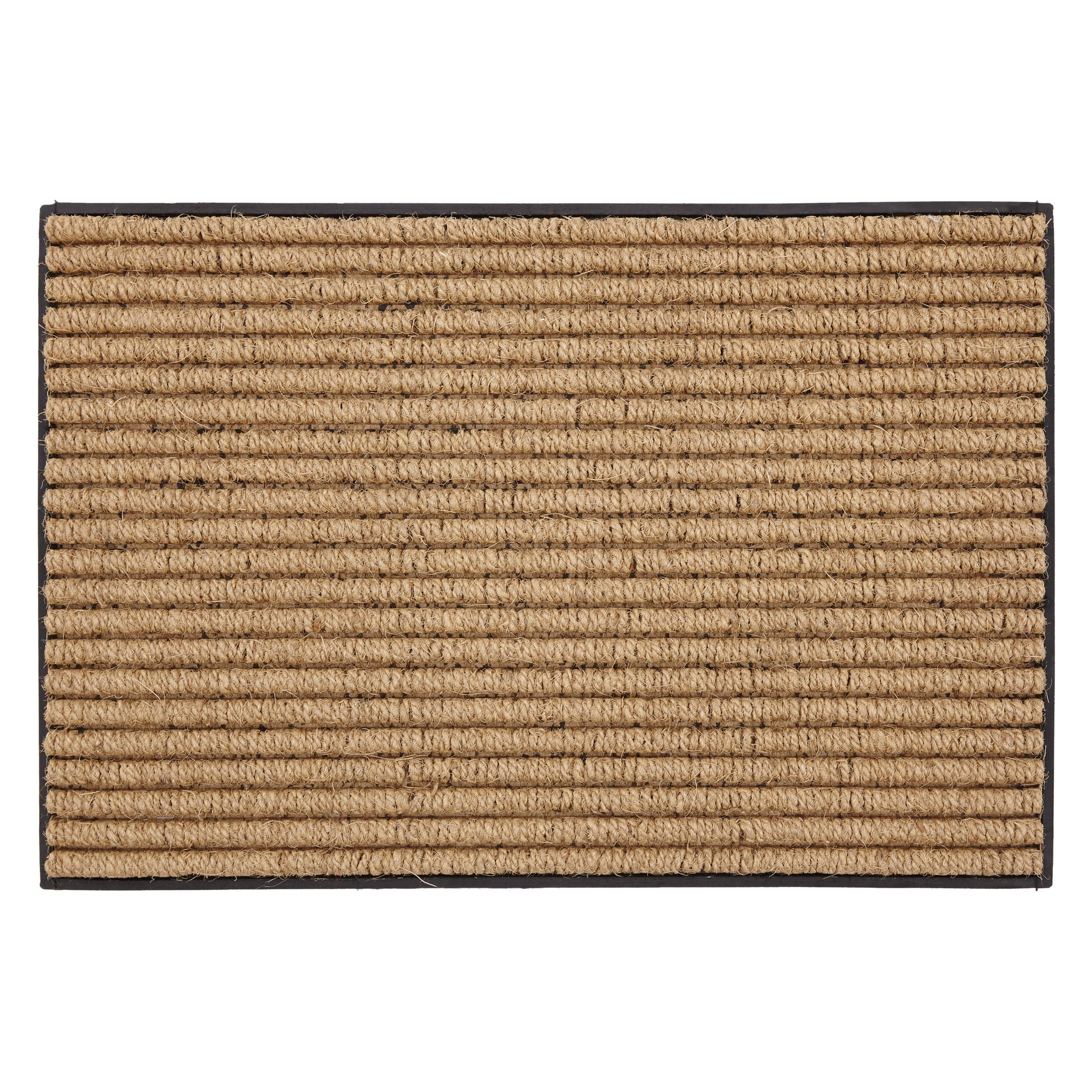 John Lewis Coir Loop Door Mat Natural At John Lewis Partners