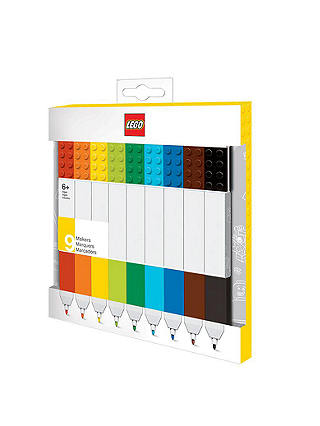 LEGO Marker Pens, Pack of 9