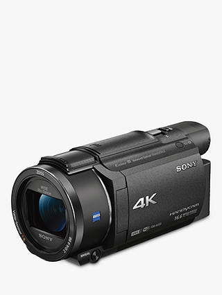 Sony FDR-AX53 Handycam with 4K Ultra-HD, Balanced Optical SteadyShot, 8.29MP, 20x Optical Zoom, NFC, Wi-Fi, 3" WhiteMagic LCD Screen, Black