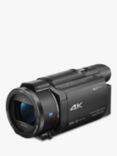 Sony FDR-AX53 Handycam with 4K Ultra-HD, Balanced Optical SteadyShot, 8.29MP, 20x Optical Zoom, NFC, Wi-Fi, 3" WhiteMagic LCD Screen, Black