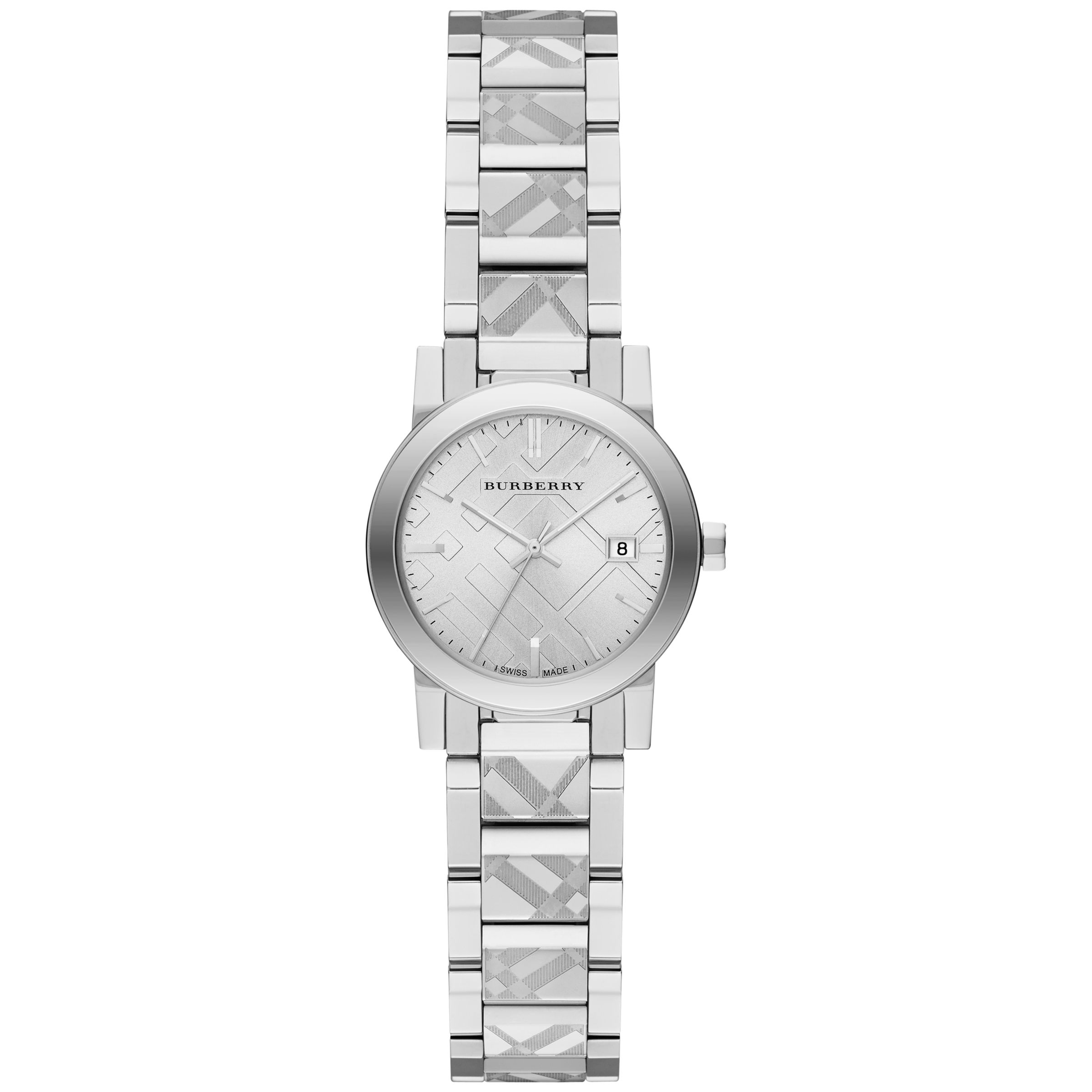 burberry watch silver