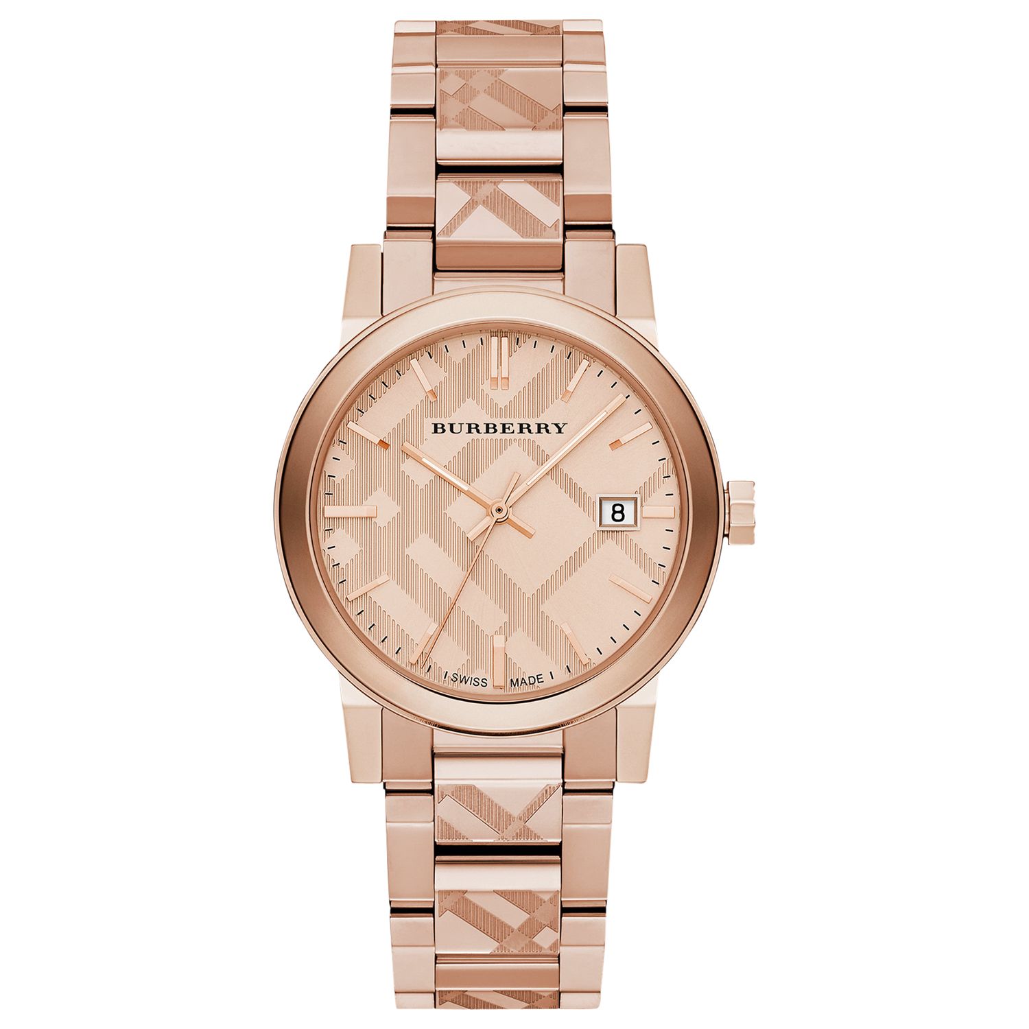 Burberry BU9039 Women's The City Date Bracelet Strap Watch, Rose Gold is no  longer available online