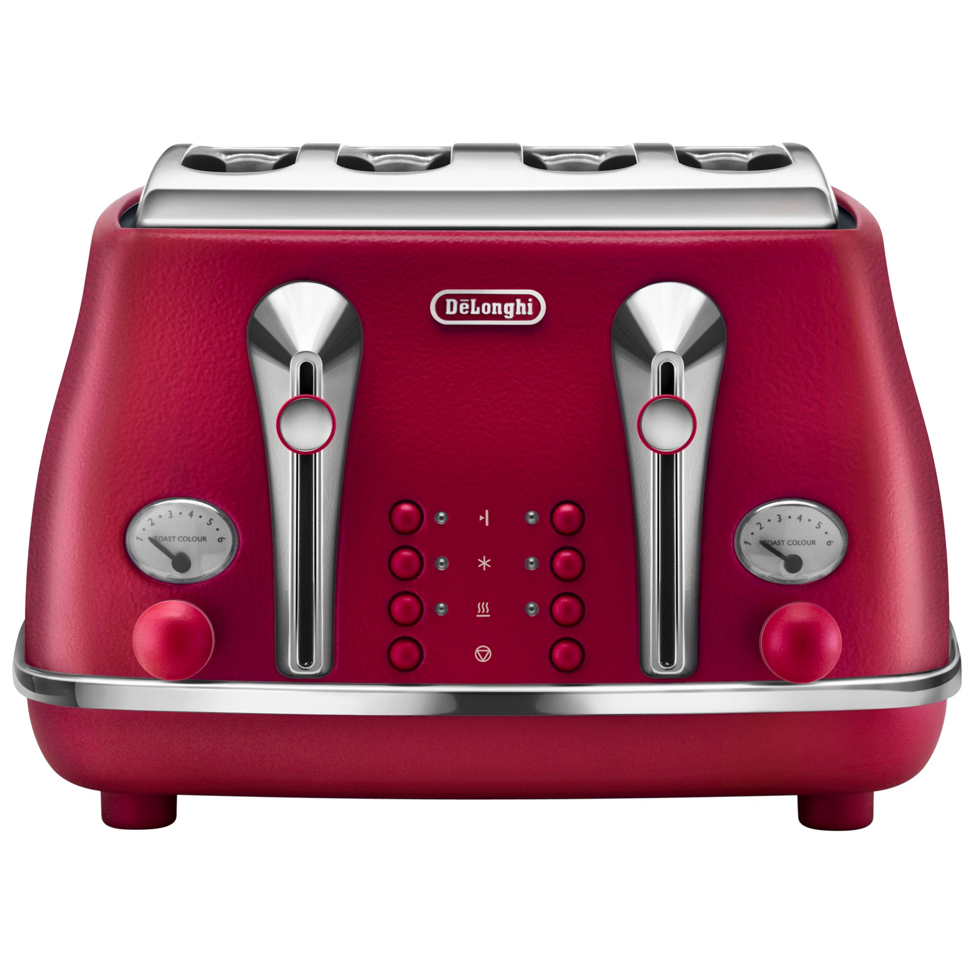 Buy Flame Red De'Longhi Elements 4-Slot Toaster from our Toasters rang...