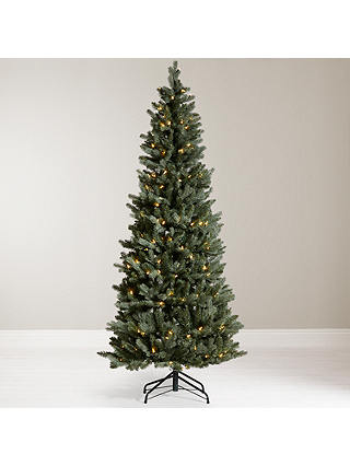 John Lewis Pre-Lit Pop-Up Space-Saver Christmas Tree, Blue / Green, 6ft