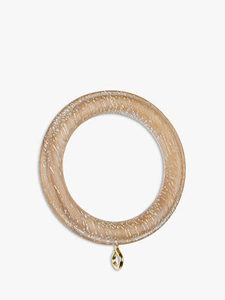 John Lewis & Partners Limed Finish Curtain Rings, Pack of 6, 35mm
