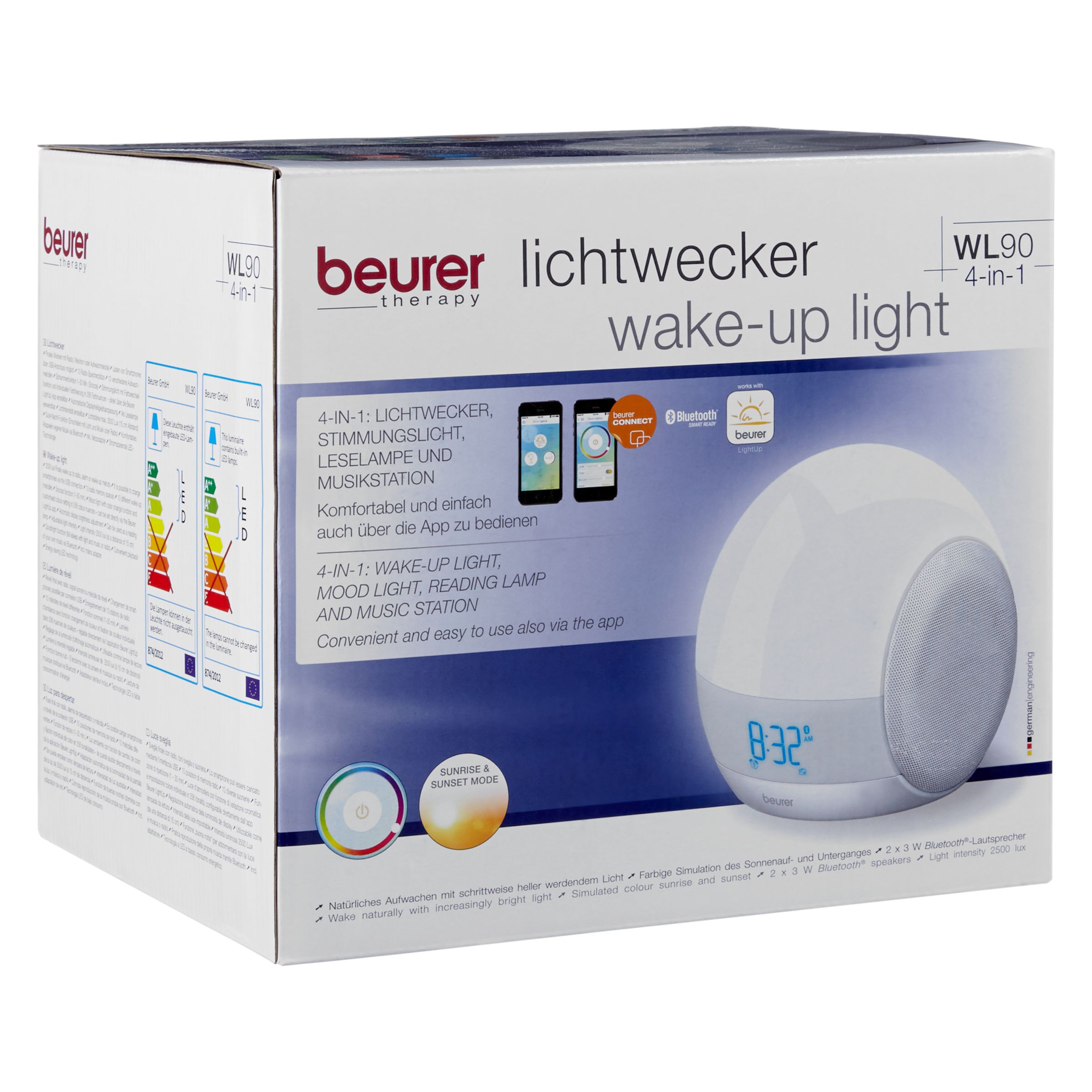 Beurer WL 90 4 In 1 Wake Up Light White At John Lewis Partners