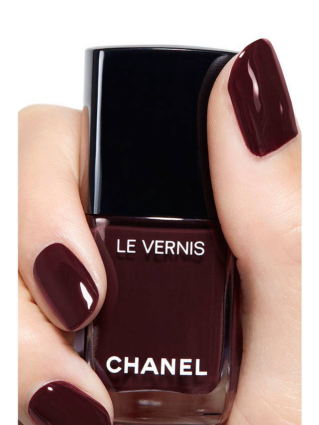 CHANEL Le Vernis Longwear Nail Colour, 18 Rouge Noir at John Lewis &  Partners
