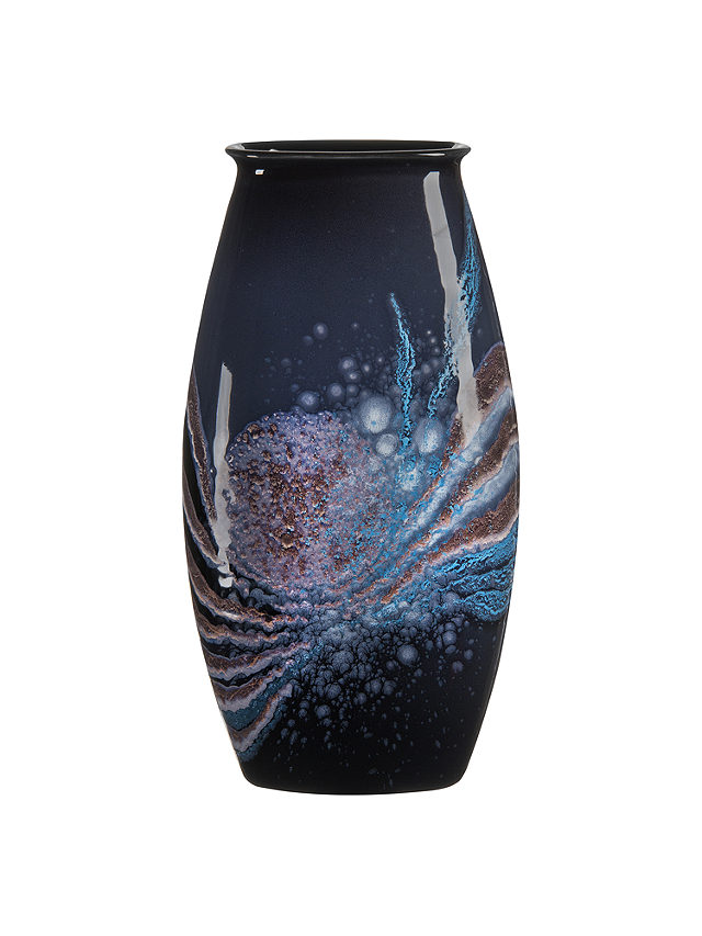 Poole Pottery Celestial Manhattan Vase, H36cm, Grey/Blue