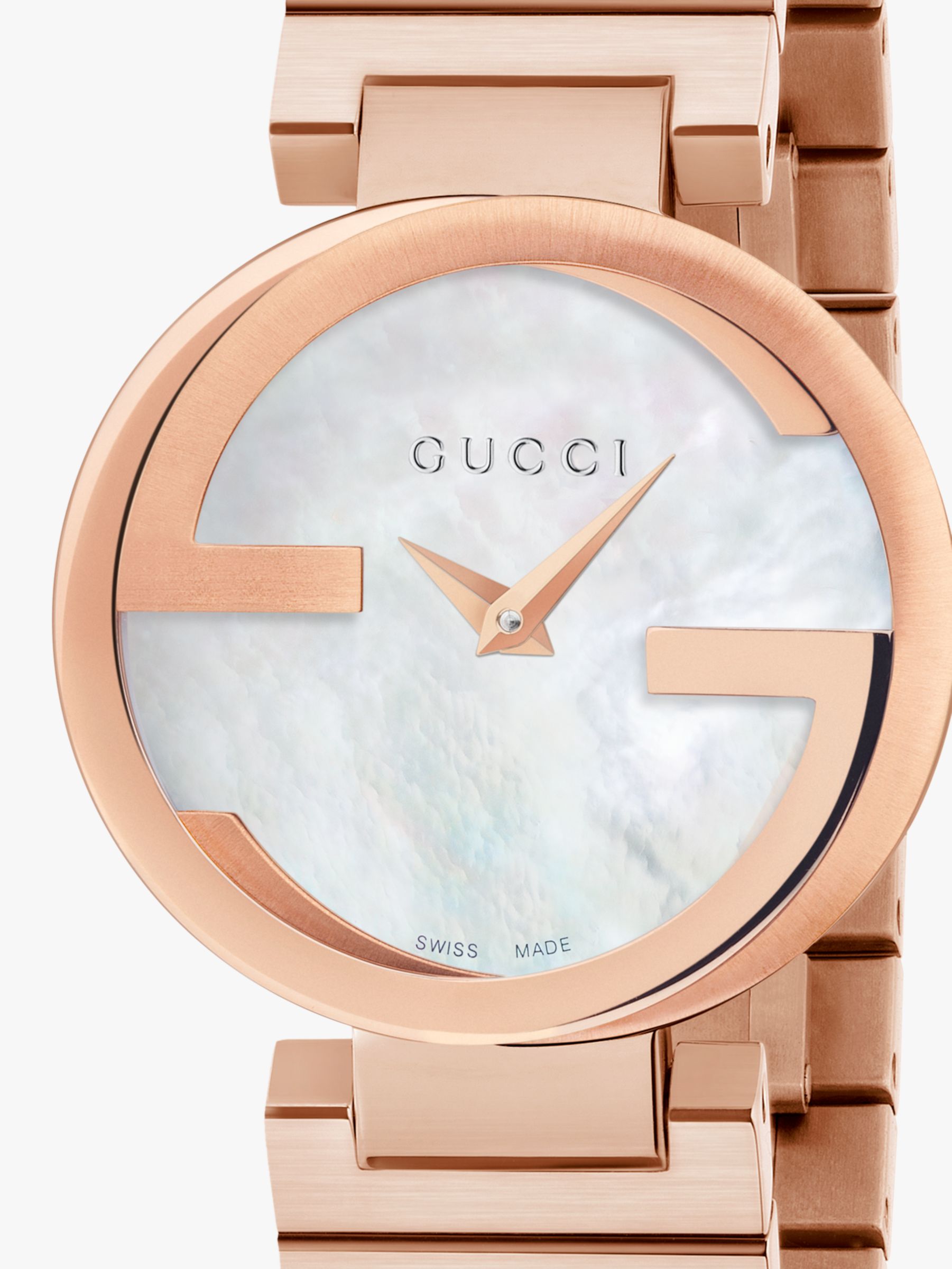 rose gold gucci watch