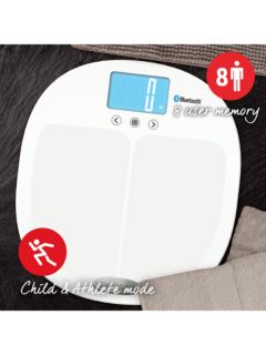 Salter Curve Bluetooth Smart Analyser Bathroom Scale, White