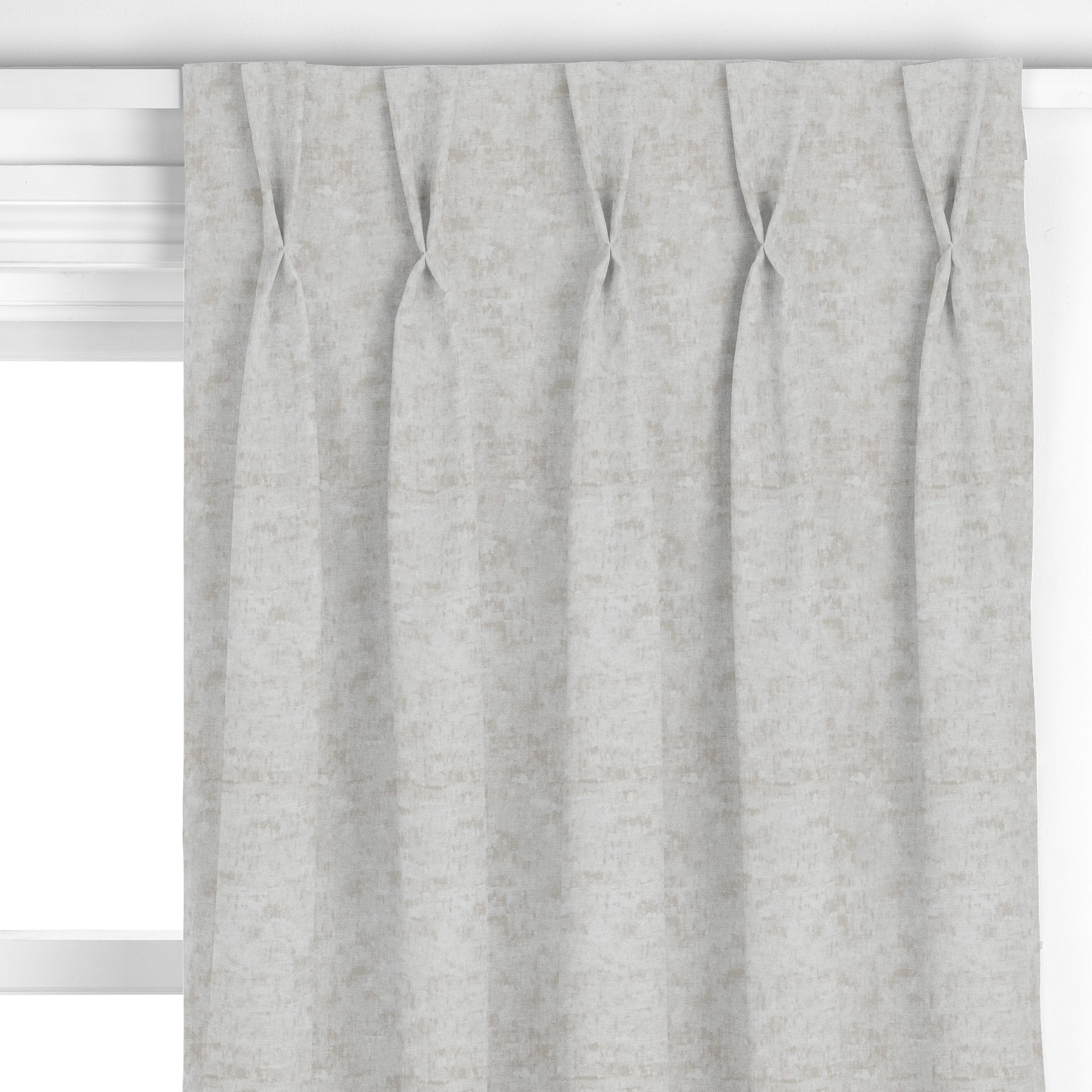 John Lewis Textured Chenille Made to Measure Curtains, Blue Grey