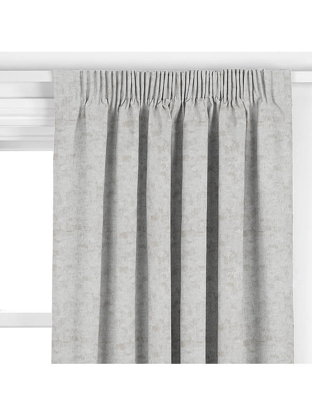 John Lewis & Partners Textured Chenille Made to Measure Curtains, Blue Grey