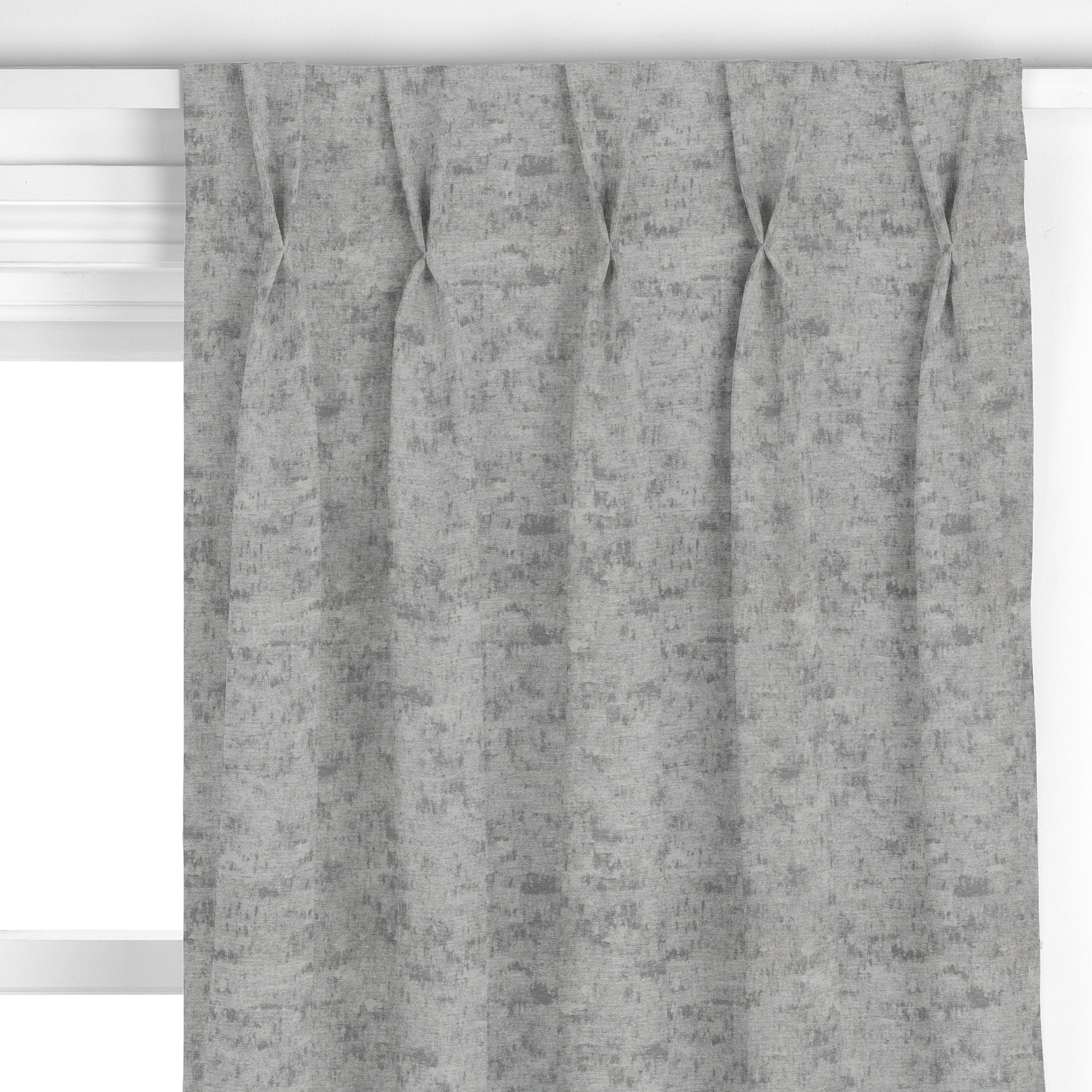 John Lewis Textured Chenille Made to Measure Curtains, Steel
