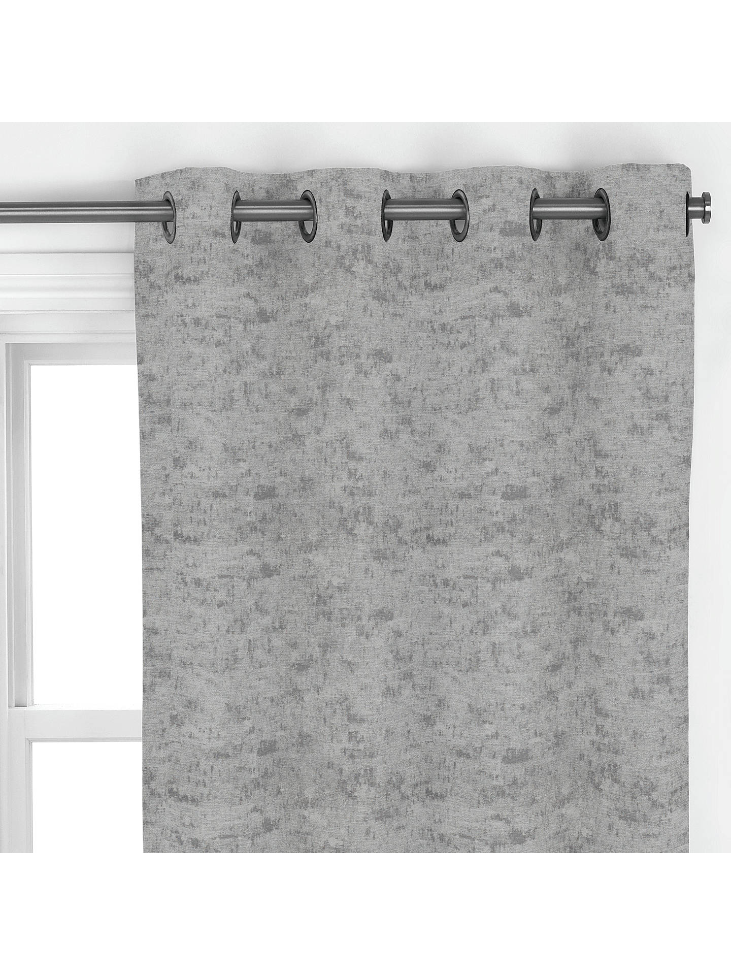 John Lewis & Partners Textured Chenille Made to Measure Curtains, Steel