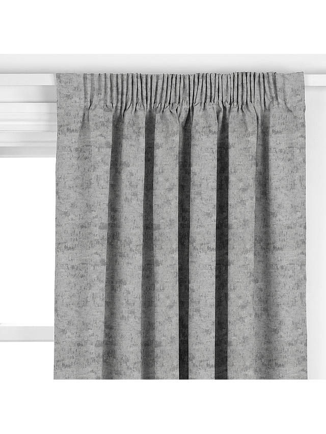 John Lewis & Partners Textured Chenille Made to Measure Curtains, Steel