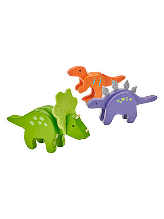 John Lewis Wooden Dinosaur Pack