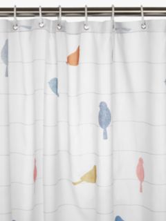 John Lewis & Partners Birds on a Wire Shower Curtain