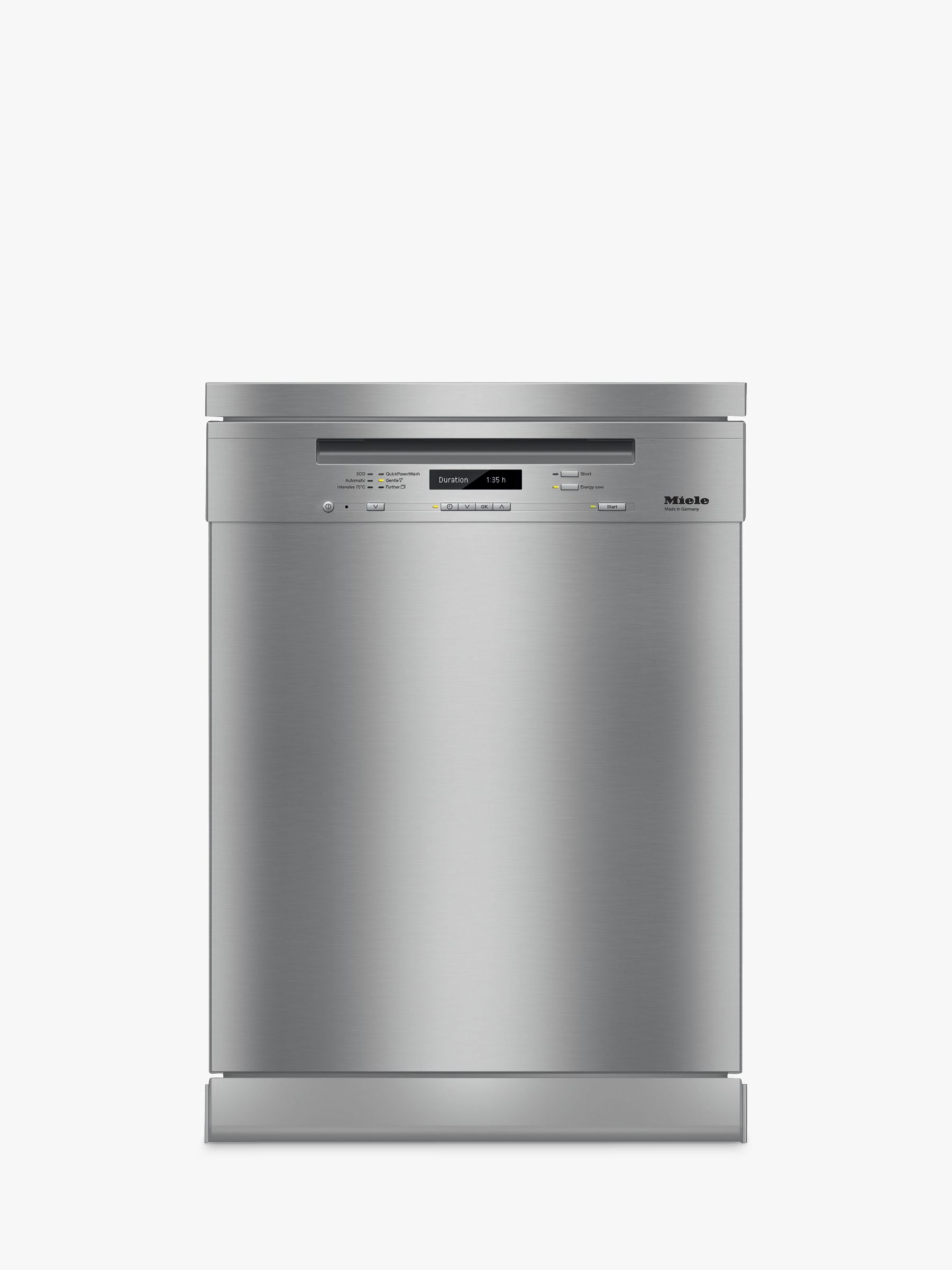 Miele G6730 SC Freestanding Dishwasher, Clean Steel