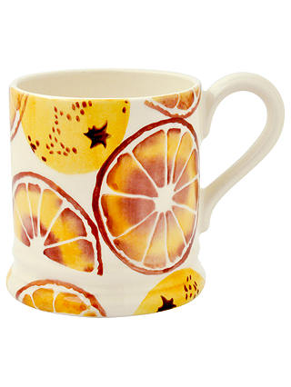 Emma Bridgewater 'Oranges' Half Pint Mug, Orange, 284ml