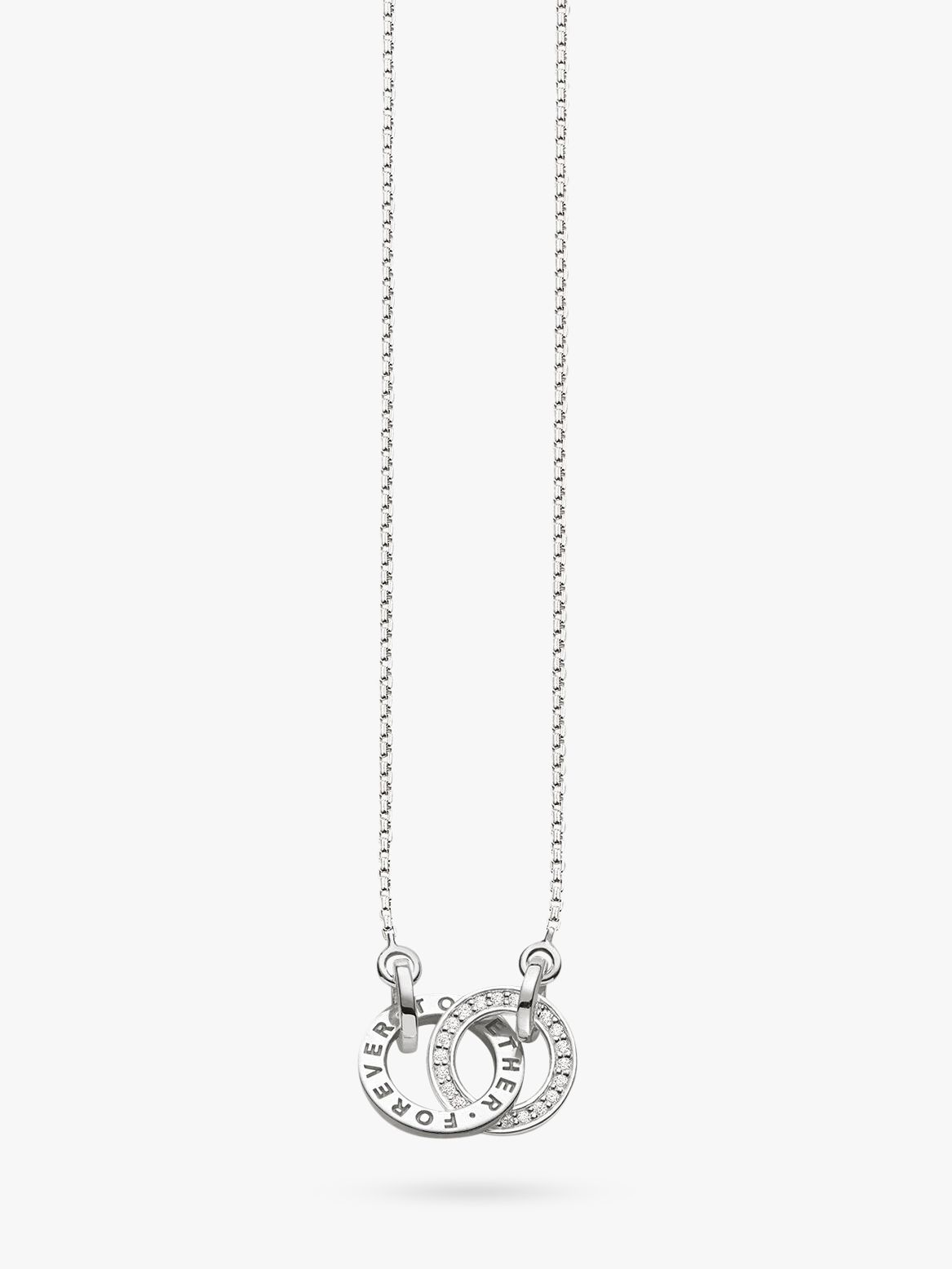 THOMAS SABO Glam & Soul Together Forever Necklace, Silver