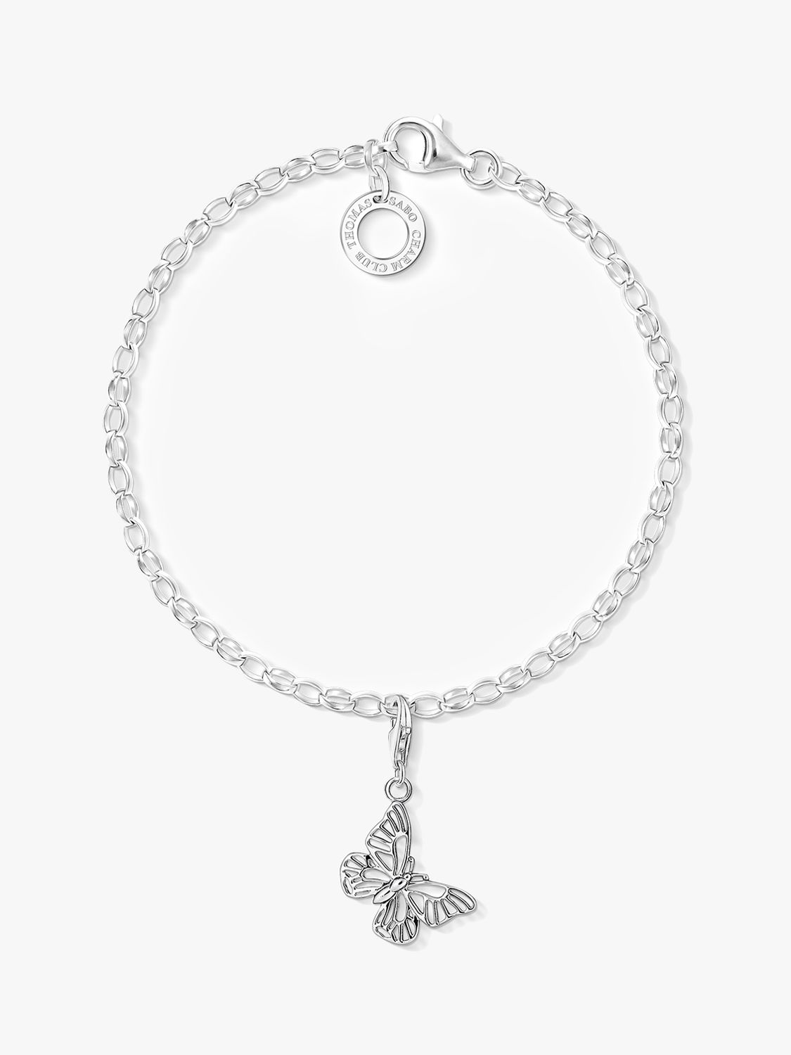 Buy THOMAS SABO Charm Club Fine Sterling Silver Chain Bracelet, Silver Online at johnlewis.com