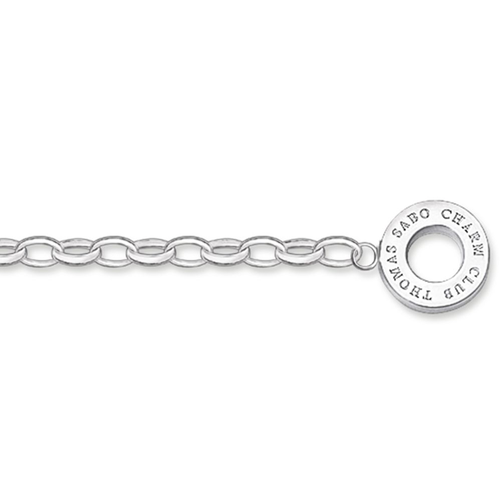 THOMAS SABO Charm Club Fine Sterling Silver Chain Bracelet, Silver