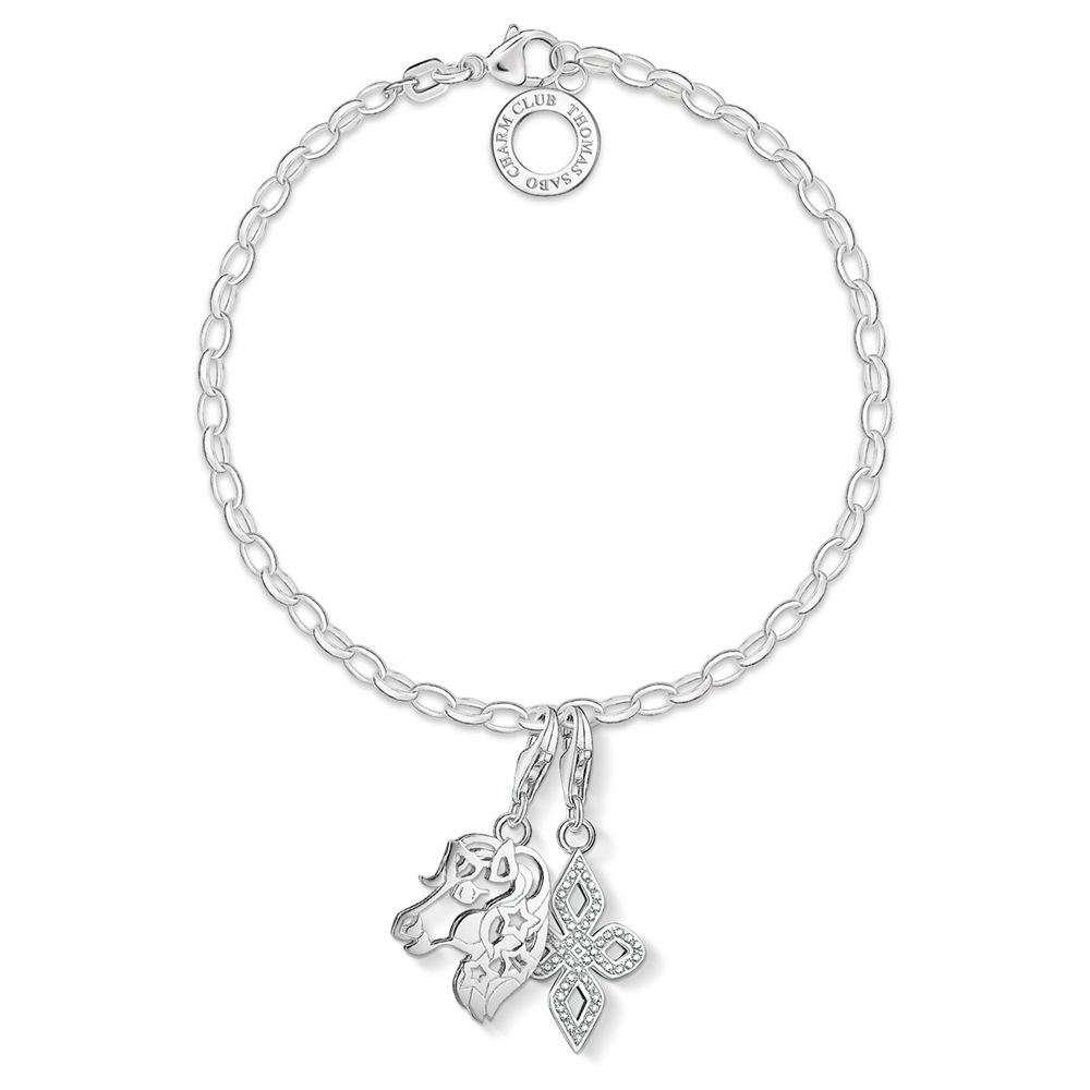 Buy THOMAS SABO Charm Club Fine Sterling Silver Chain Bracelet, Silver Online at johnlewis.com