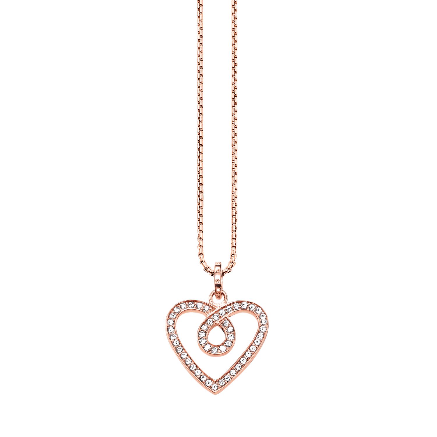 THOMAS SABO Glam & Soul Infinity Heart Necklace at John Lewis & Partners