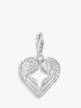THOMAS SABO Charm Club Angel Wings Heart Charm, Silver