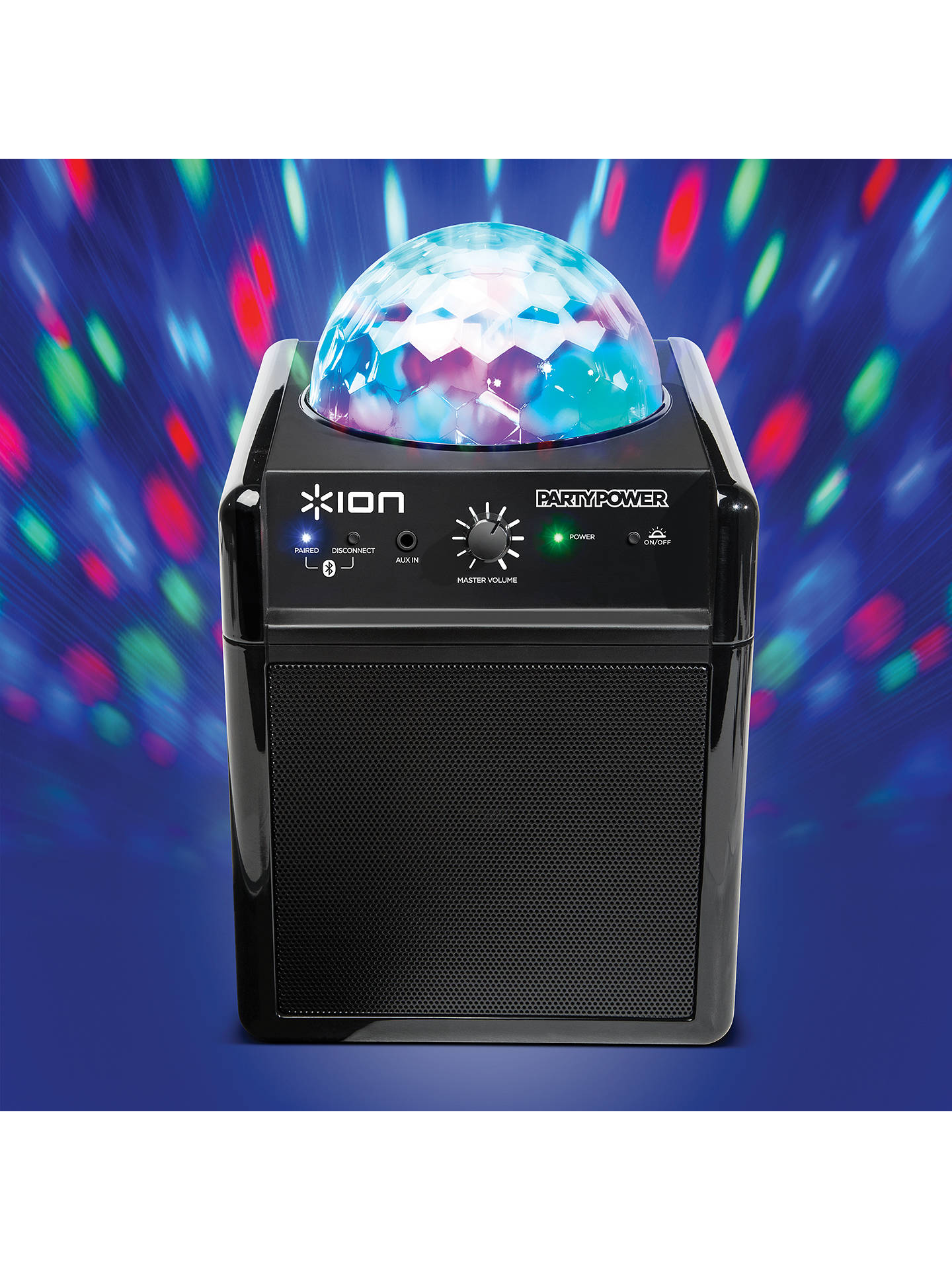 ION Party Power Portable Bluetooth Speaker with Party Lights at John