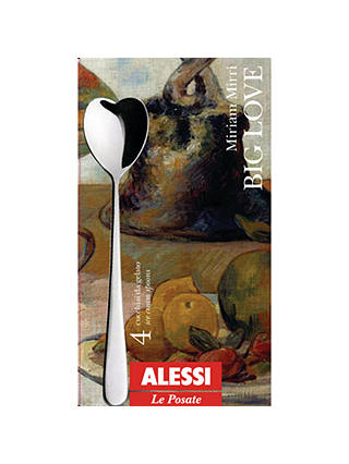 Alessi 'Big Love' Heart Spoons, Set of 4