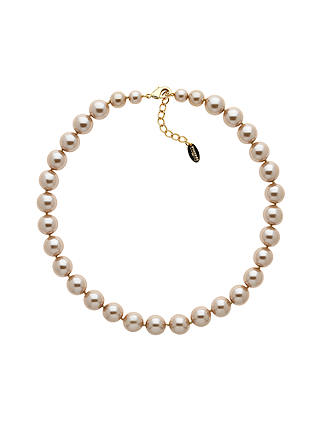 Finesse Faux Pearl Necklace, Bronze