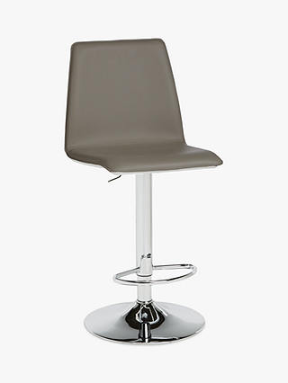John Lewis & Partners Xavier II Gas Lift Bar Chair, Taupe/Cream