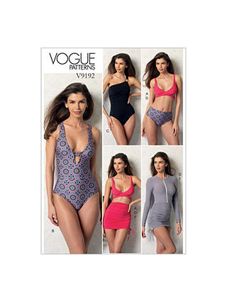 Vogue Misses' Women's Wrap Top Bikini Sewing Pattern, 9192, E5