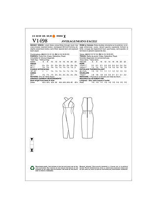 Vogue Misses' Women's Wrap Top Bikini Sewing Pattern, 9192, E5