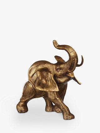 John Lewis Jumbo Elephant Sculpture, H37cm, Brass