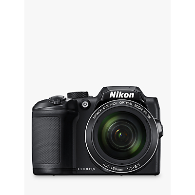Nikon COOLPIX B500 Digital Camera, 16MP, HD 1080p, 40x Optical Zoom, Wi-Fi, Bluetooth, 3 LCD Screen, Black