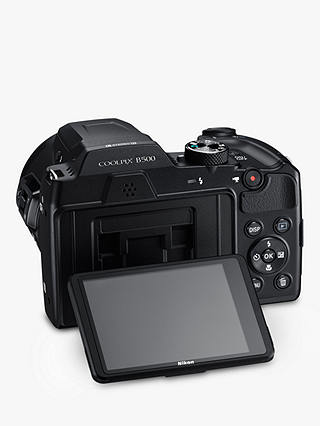 Nikon COOLPIX B500 Digital Camera, 16MP, HD 1080p, 40x Optical Zoom, Wi-Fi, Bluetooth, 3" LCD Screen, Black