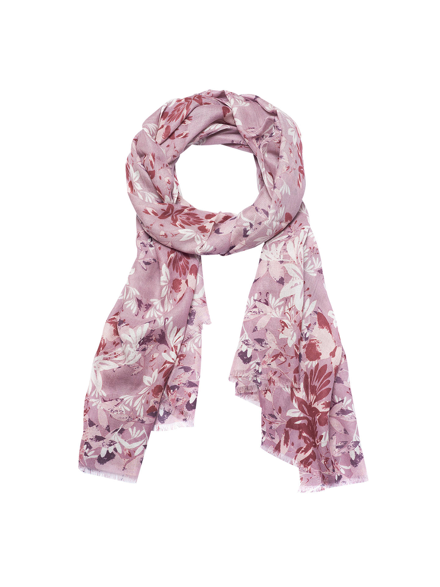 Lola Rose Fierce Elegance Butterflies Wool Blend Scarf, Pink/Multi at ...