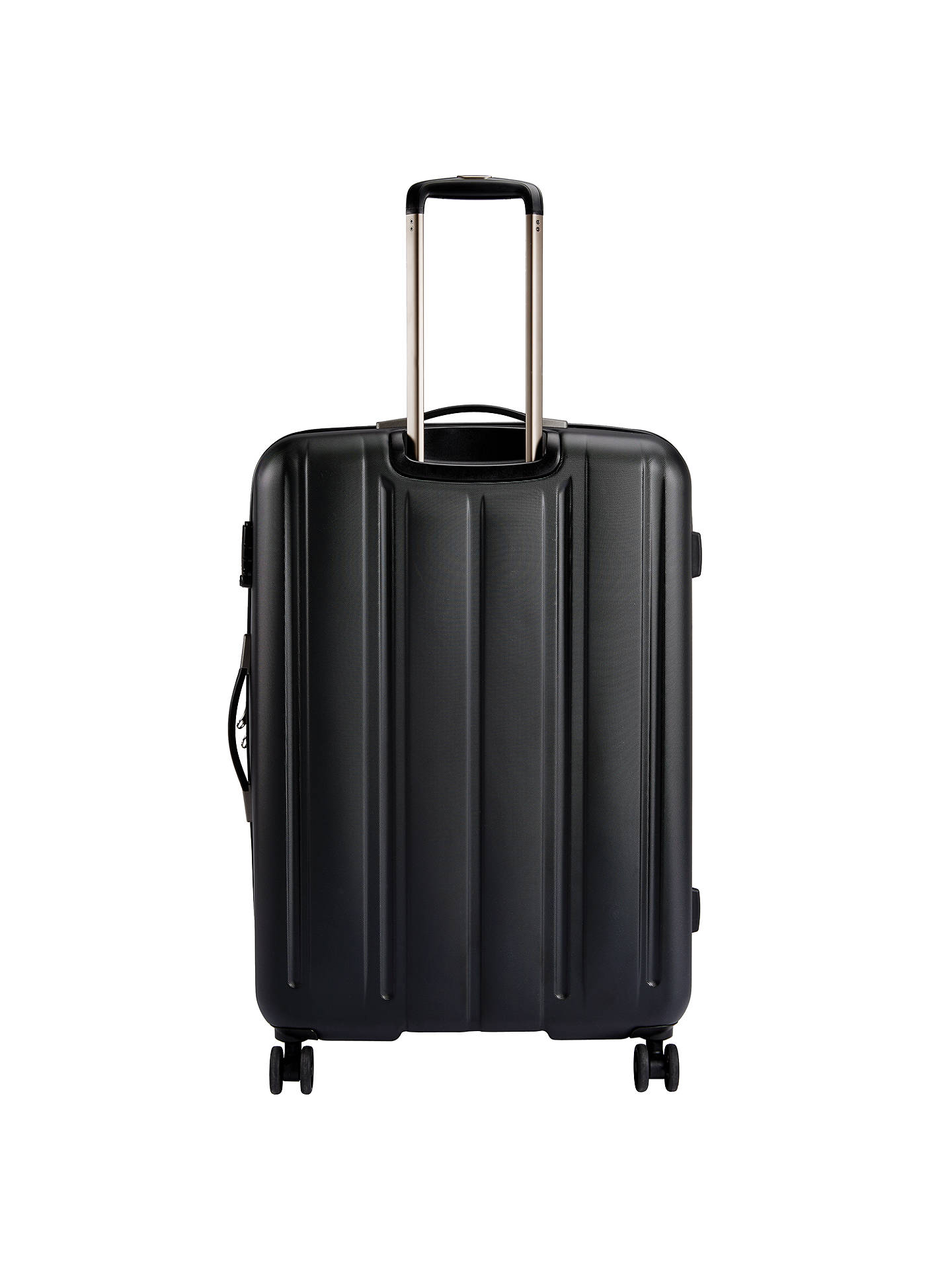 John Lewis & Partners Munich 4-Wheel Spinner 80cm Suitcase, Black at ...