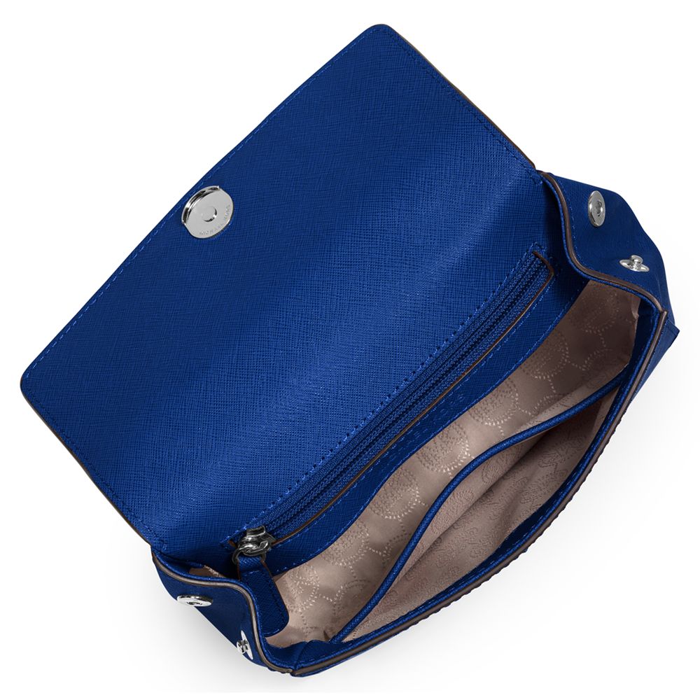 electric blue michael kors purse