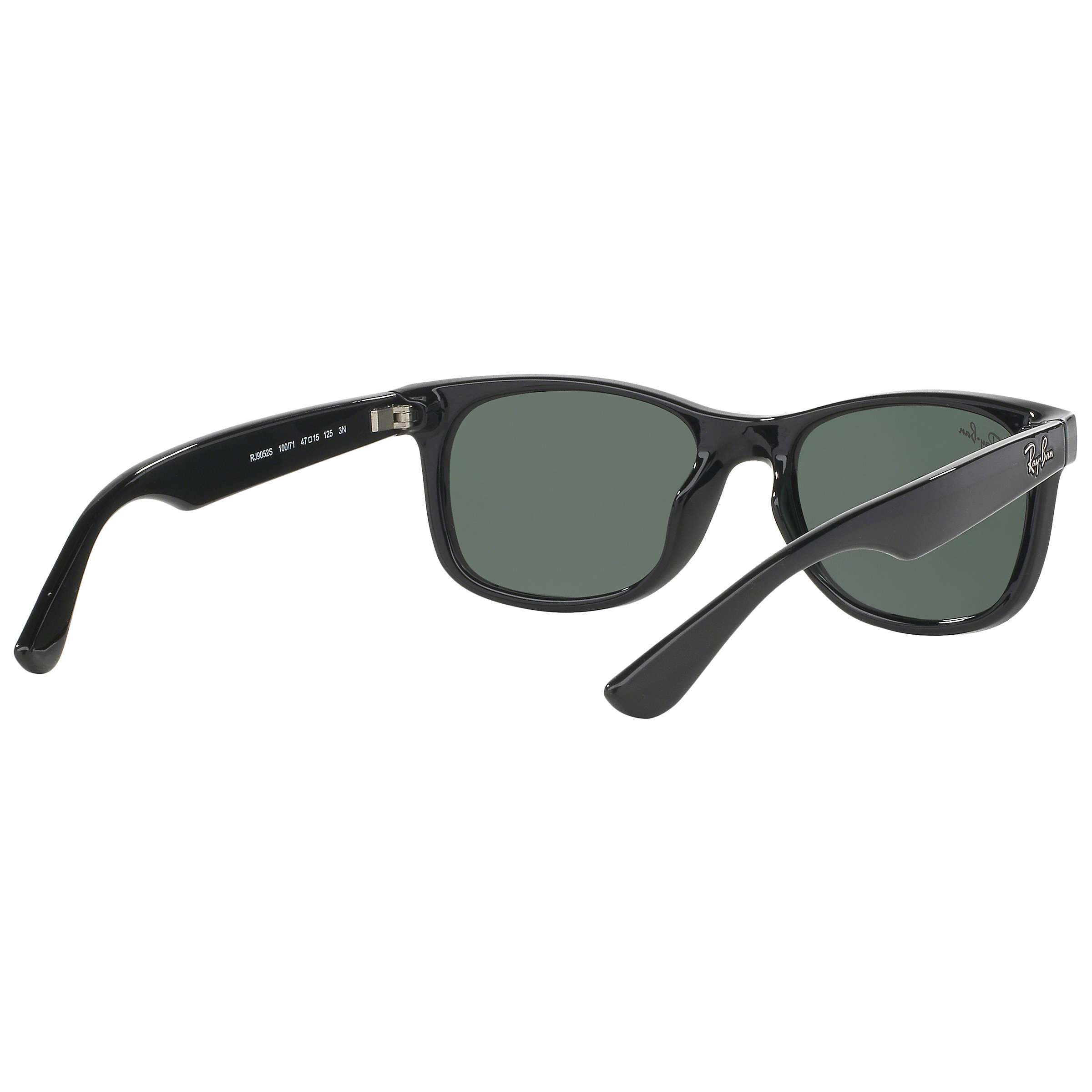 Ray-Ban Junior RB9052S New Wayfarer Sunglasses, Black at John Lewis ...