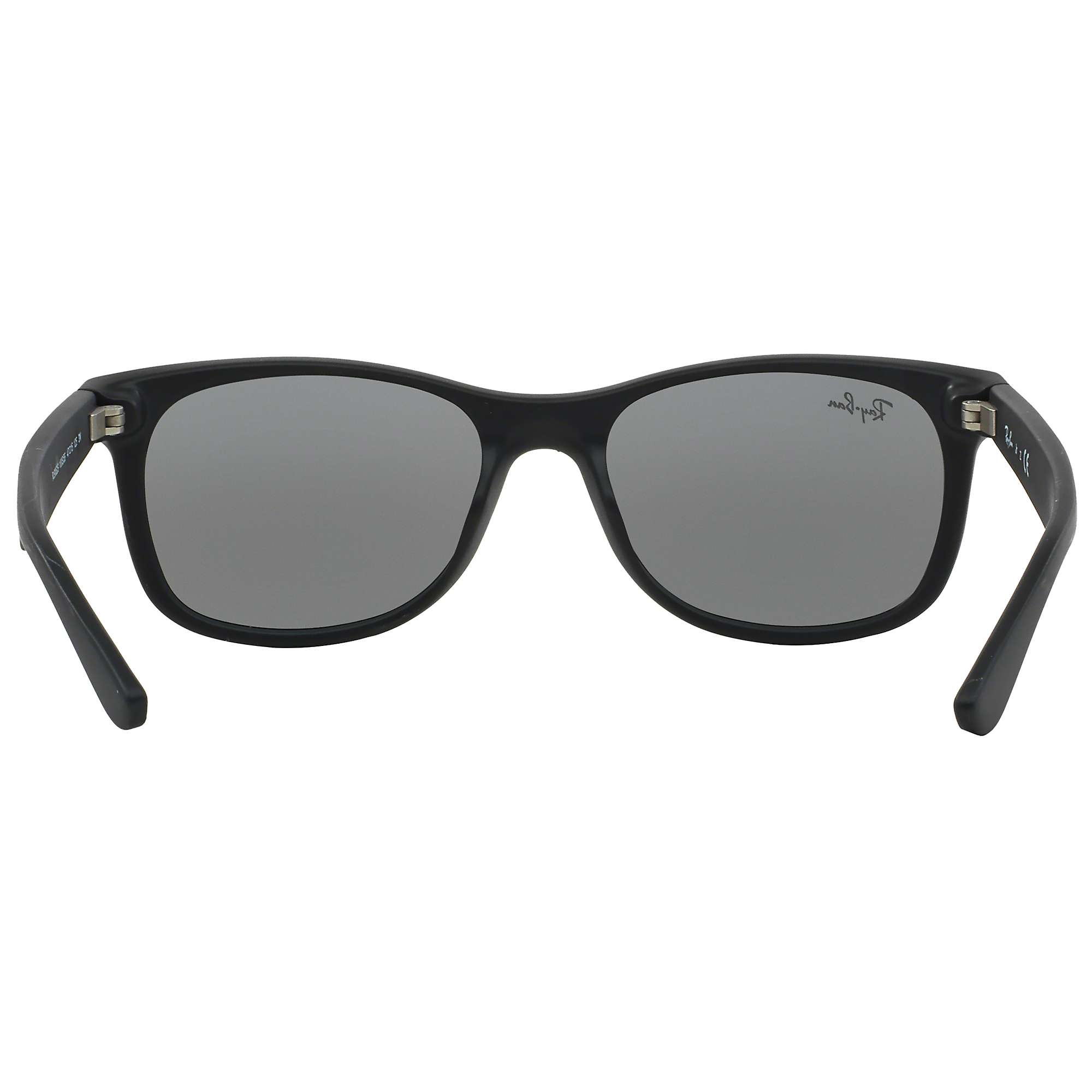 Ray-Ban Junior RB9052S New Wayfarer Sunglasses, Black/Bright Blue at